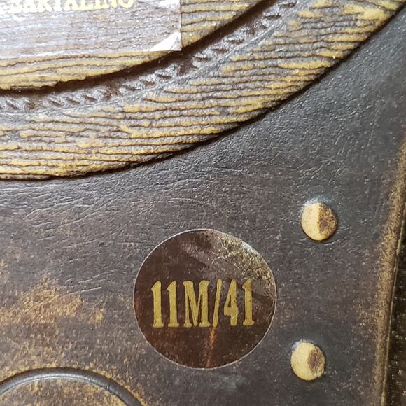 Lucky Brand Women's 11 Bartalino Zip Ankle Booties Brown Suede Distressed‎ Fall - Picture 7 of 9